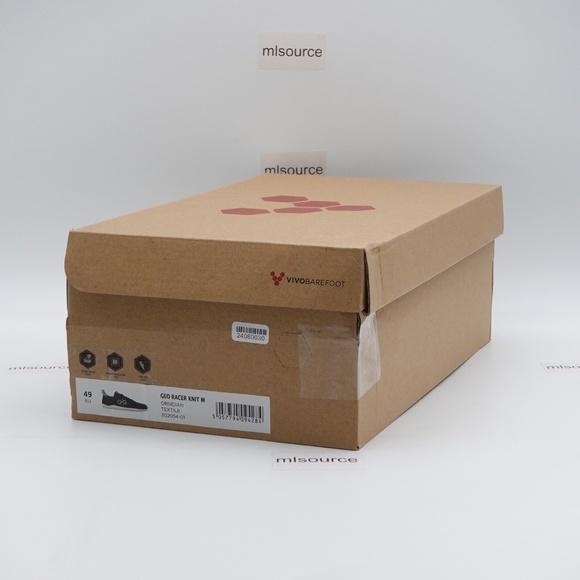 NEW Men's VivoBarefoot Geo Racer Knit Barefoot Sneakers 302054-01 - Picture 4 of 7